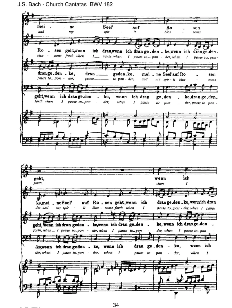 BWV182Himmelsk_nig,seiwilkommen_一万首著名钢琴曲谱哈农贝多芬合集视频教学电子版高清无水印可打印_1古典钢琴知名音乐家谱_巴赫钢琴谱全集_J.S巴赫作品全集_JohannSebastianBach(1685-1750)巴赫