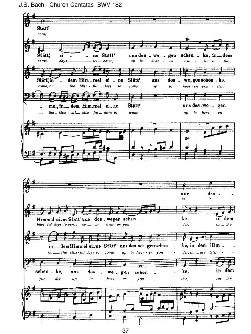 BWV182Himmelsk_nig,seiwilkommen_一万首著名钢琴曲谱哈农贝多芬合集视频教学电子版高清无水印可打印_1古典钢琴知名音乐家谱_巴赫钢琴谱全集_J.S巴赫作品全集_JohannSebastianBach(1685-1750)巴赫