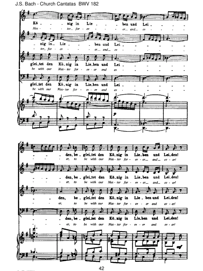 BWV182Himmelsk_nig,seiwilkommen_一万首著名钢琴曲谱哈农贝多芬合集视频教学电子版高清无水印可打印_1古典钢琴知名音乐家谱_巴赫钢琴谱全集_J.S巴赫作品全集_JohannSebastianBach(1685-1750)巴赫