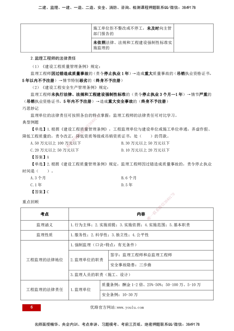25年《监理概论》第1章讲义（打印版）_监理工程师_2025监理工程师_2025年监理工程师SVIP_2025年监理概论法规SVIP_02-基础精讲✿高端面授✿深度强化_01.第1章建设工程监理制度
