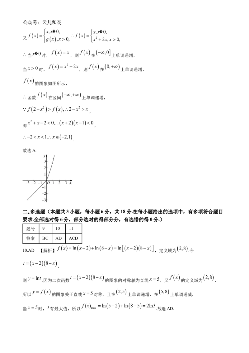 湖南省长沙市长郡中学2024-2025学年高一上学期期中考试数学试卷Word版含解析_2024-2025高一（7-7月题库）_2024年11月试卷_1108湖南省长沙市长郡中学2024-2025学年高一上学期期中考试