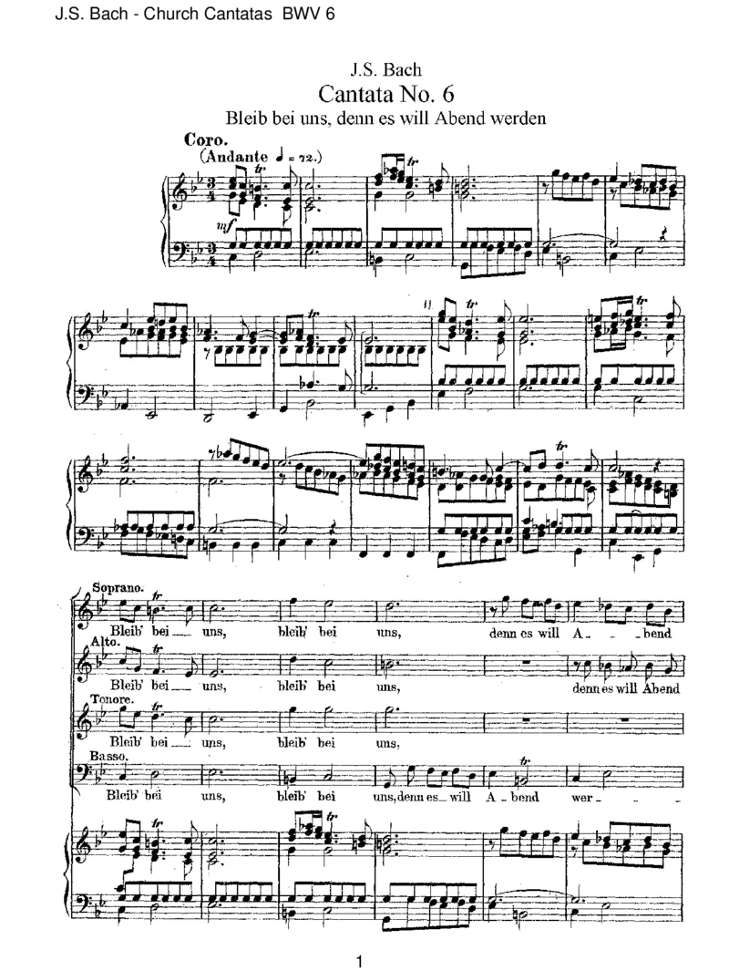 BWV6Bleibbeiuns,denneswillAbendwerden_一万首著名钢琴曲谱哈农贝多芬合集视频教学电子版高清无水印可打印_1古典钢琴知名音乐家谱_巴赫钢琴谱全集_J.S巴赫作品全集