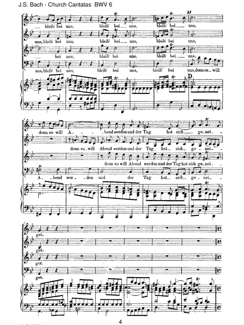 BWV6Bleibbeiuns,denneswillAbendwerden_一万首著名钢琴曲谱哈农贝多芬合集视频教学电子版高清无水印可打印_1古典钢琴知名音乐家谱_巴赫钢琴谱全集_J.S巴赫作品全集