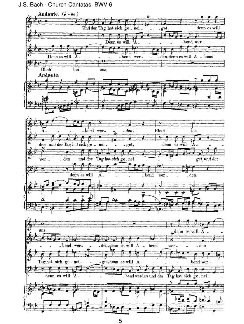 BWV6Bleibbeiuns,denneswillAbendwerden_一万首著名钢琴曲谱哈农贝多芬合集视频教学电子版高清无水印可打印_1古典钢琴知名音乐家谱_巴赫钢琴谱全集_J.S巴赫作品全集