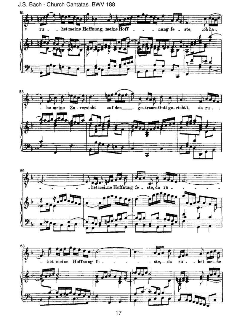 BWV188IchhabemeineZuversicht_一万首著名钢琴曲谱哈农贝多芬合集视频教学电子版高清无水印可打印_1古典钢琴知名音乐家谱_巴赫钢琴谱全集_J.S巴赫作品全集_JohannSebastianBach(1685-1750)巴赫