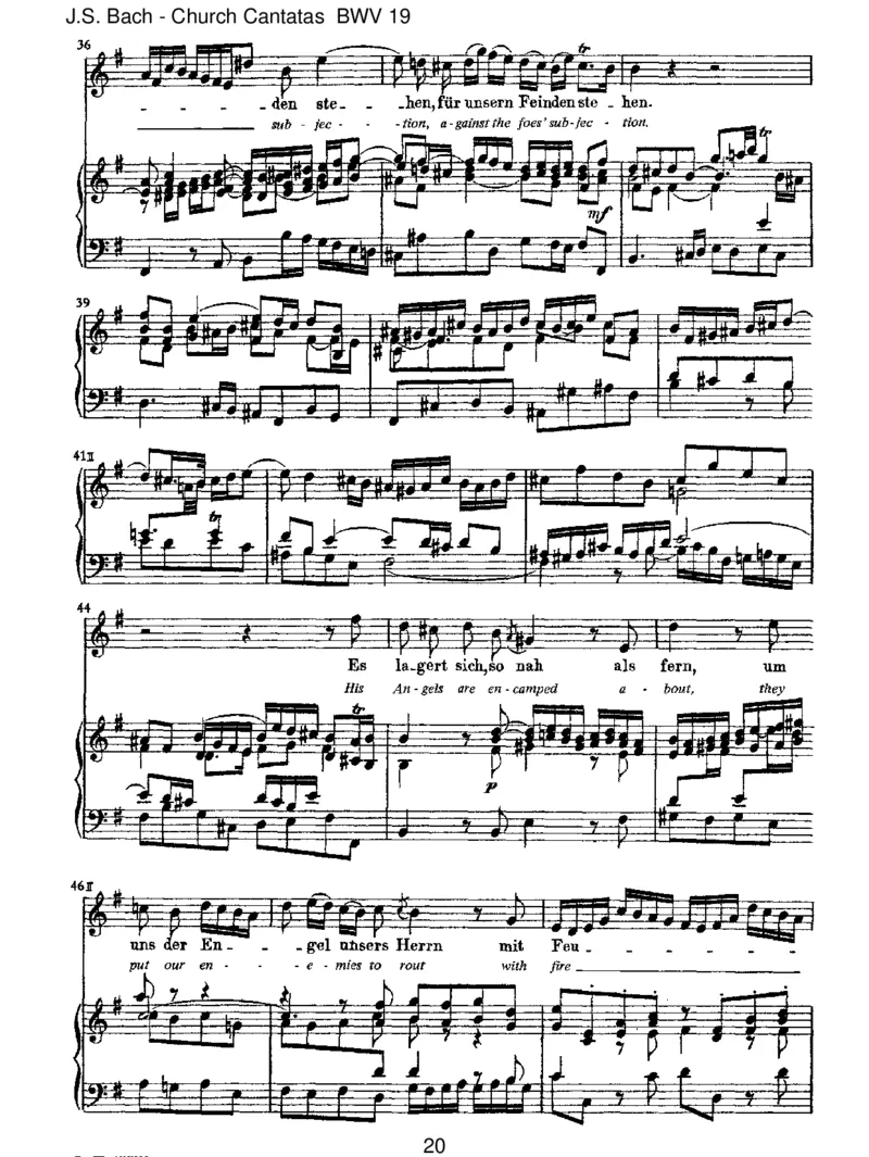 BWV19EserhubsicheinStreit(afterPicander)_一万首著名钢琴曲谱哈农贝多芬合集视频教学电子版高清无水印可打印_1古典钢琴知名音乐家谱_巴赫钢琴谱全集_J.S巴赫作品全集