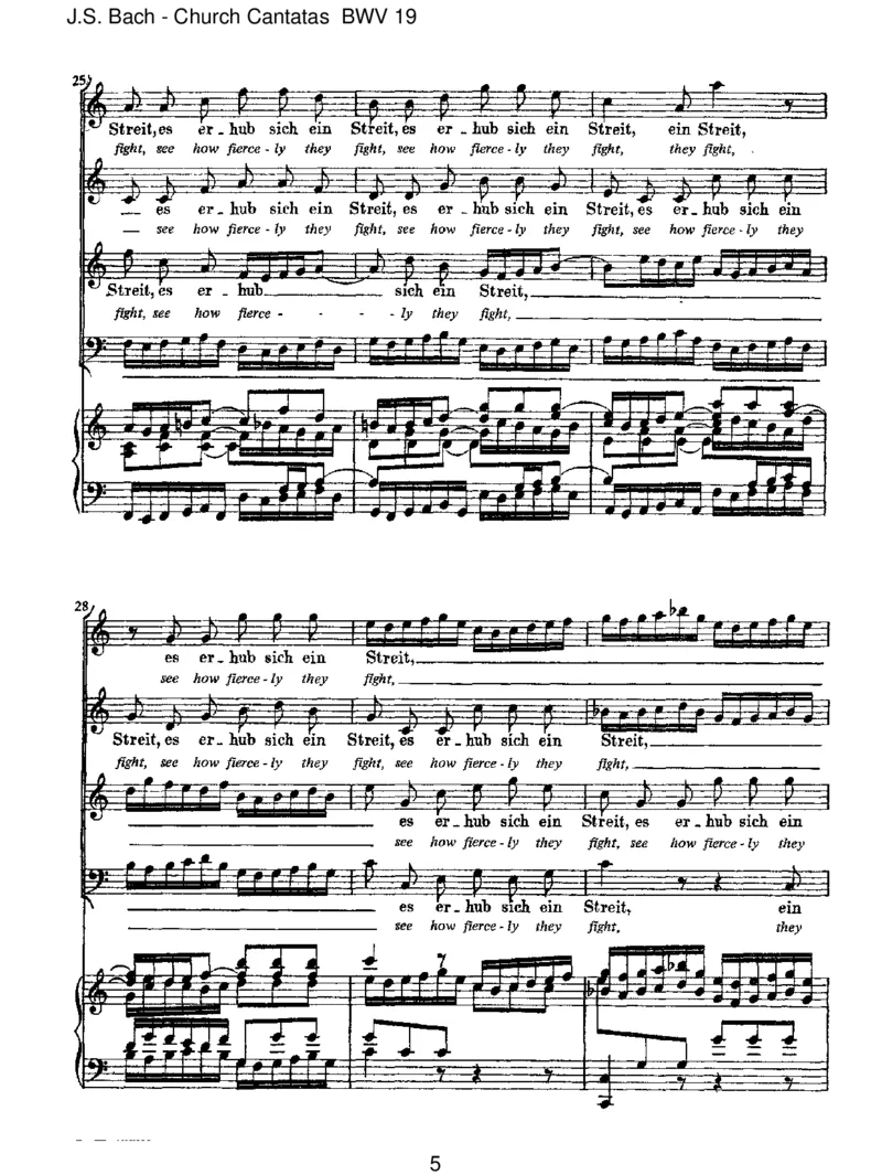 BWV19EserhubsicheinStreit(afterPicander)_一万首著名钢琴曲谱哈农贝多芬合集视频教学电子版高清无水印可打印_1古典钢琴知名音乐家谱_巴赫钢琴谱全集_J.S巴赫作品全集