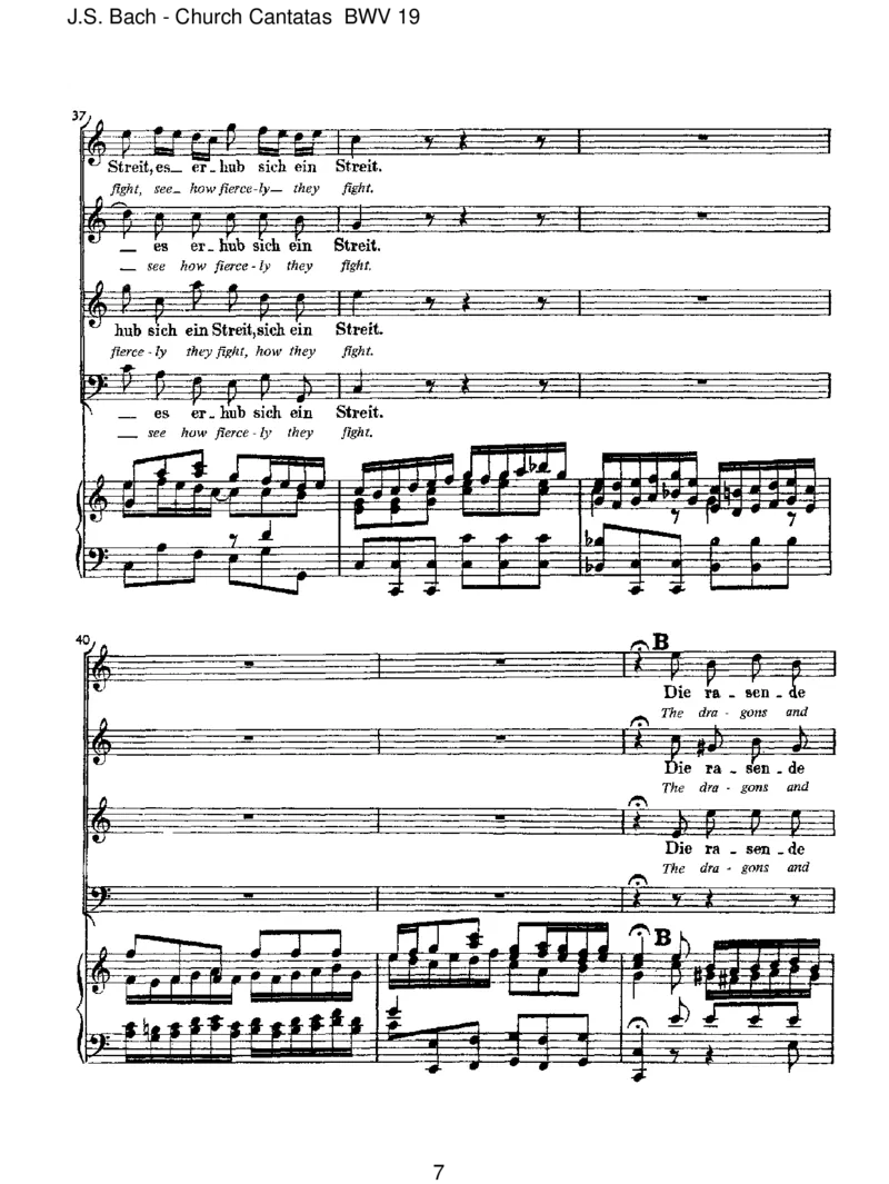 BWV19EserhubsicheinStreit(afterPicander)_一万首著名钢琴曲谱哈农贝多芬合集视频教学电子版高清无水印可打印_1古典钢琴知名音乐家谱_巴赫钢琴谱全集_J.S巴赫作品全集