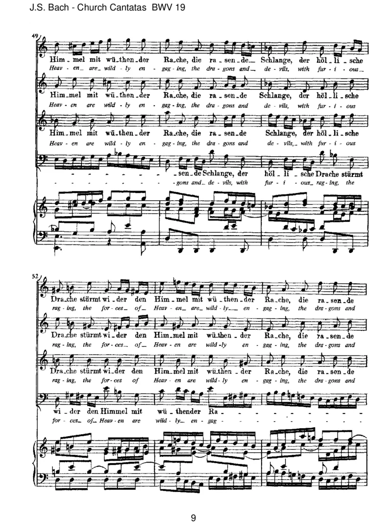 BWV19EserhubsicheinStreit(afterPicander)_一万首著名钢琴曲谱哈农贝多芬合集视频教学电子版高清无水印可打印_1古典钢琴知名音乐家谱_巴赫钢琴谱全集_J.S巴赫作品全集