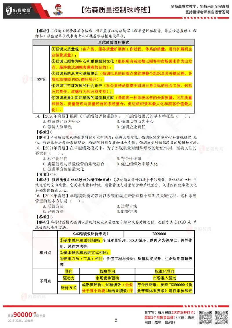 3月14日佑森质量控制珠峰班VIP作业答案_监理工程师_2025监理工程师_2025年监理工程师SVIP_2025年监理土建控制SVIP_02-基础精讲✿高端面授✿深度强化