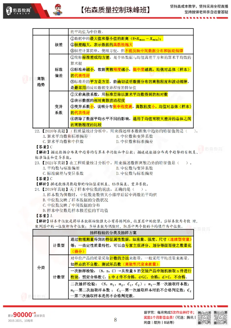 3月14日佑森质量控制珠峰班VIP作业答案_监理工程师_2025监理工程师_2025年监理工程师SVIP_2025年监理土建控制SVIP_02-基础精讲✿高端面授✿深度强化