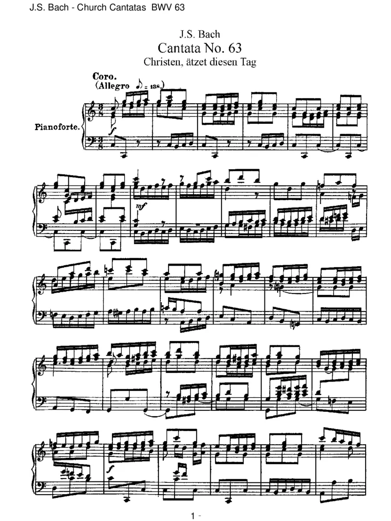 BWV63Christen,_tzetdiesenTag_一万首著名钢琴曲谱哈农贝多芬合集视频教学电子版高清无水印可打印_1古典钢琴知名音乐家谱_巴赫钢琴谱全集_J.S巴赫作品全集_JohannSebastianBach(1685-1750)巴赫