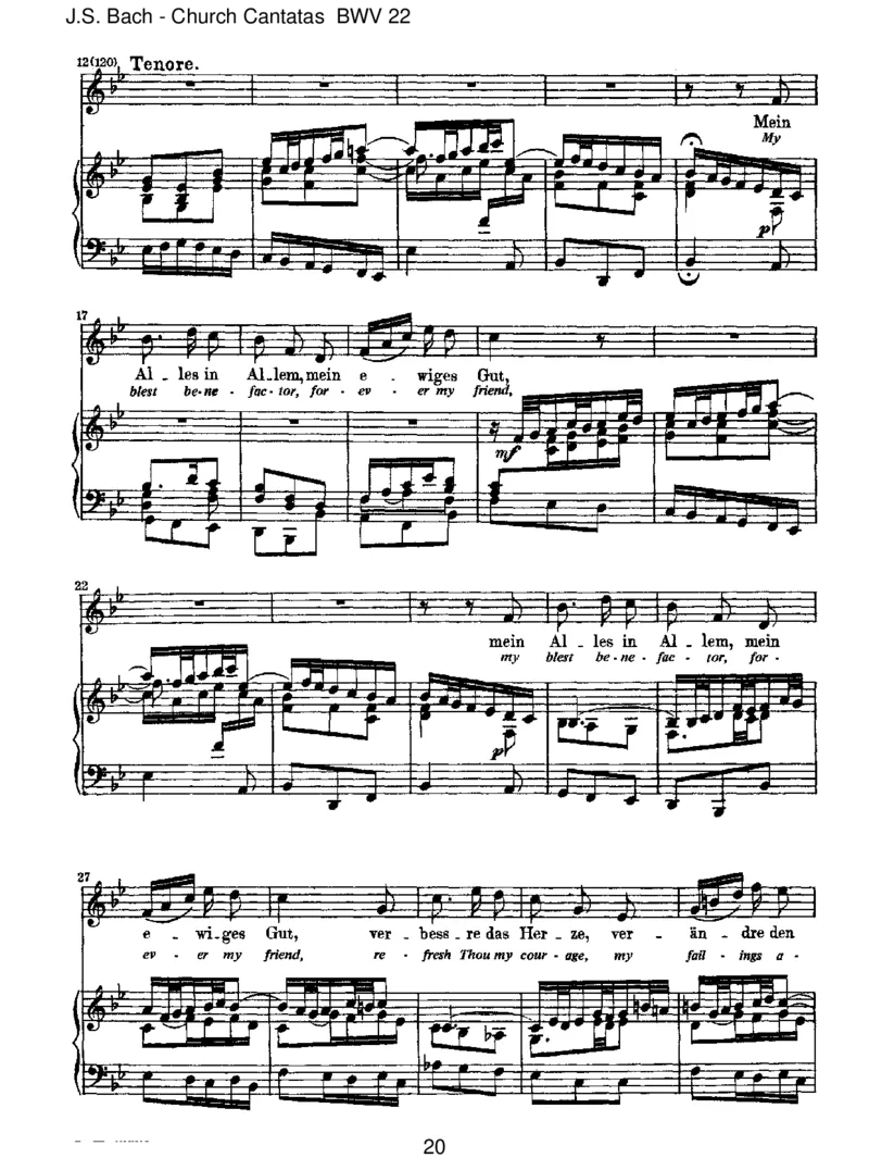 BWV22JesusnahmzusichdieZw_lfe_一万首著名钢琴曲谱哈农贝多芬合集视频教学电子版高清无水印可打印_1古典钢琴知名音乐家谱_巴赫钢琴谱全集_J.S巴赫作品全集_JohannSebastianBach(1685-1750)巴赫