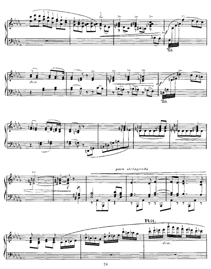 6EtudesfortheLeftHand,Op135_一万首著名钢琴曲谱哈农贝多芬合集视频教学电子版高清无水印可打印_1古典钢琴知名音乐家谱_圣桑钢琴谱全集_练习曲