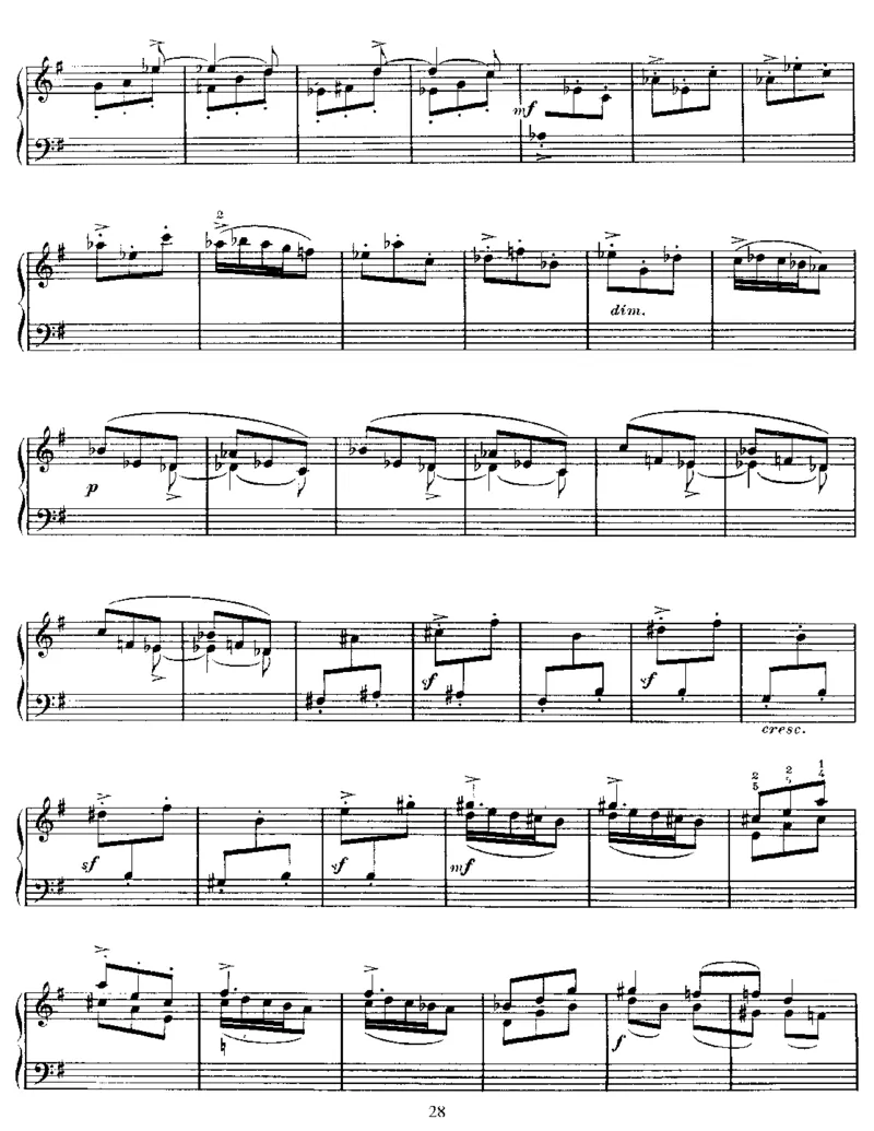 6EtudesfortheLeftHand,Op135_一万首著名钢琴曲谱哈农贝多芬合集视频教学电子版高清无水印可打印_1古典钢琴知名音乐家谱_圣桑钢琴谱全集_练习曲