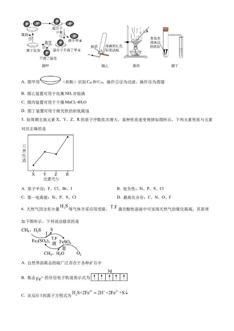 吉林省通化市梅河口市第五中学2024届高三下学期一模试题化学Word版含解析(1)(1)_2024年4月_024月合集_2024届吉林省通化市梅河口市第五中学高三下学期一模试题