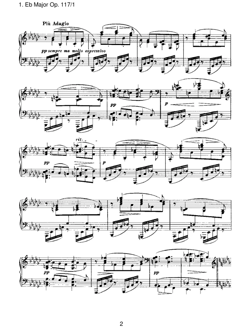 EbMajorOp.117_1_一万首著名钢琴曲谱哈农贝多芬合集视频教学电子版高清无水印可打印_1古典钢琴知名音乐家谱_勃拉姆斯钢琴谱全集_III.ShorterWorks_ThreeIntermezzosOp.117