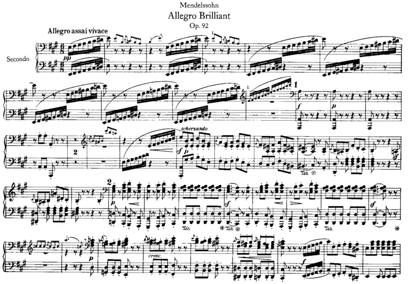 AllegroBrilliant,Op92(4Hands)_一万首著名钢琴曲谱哈农贝多芬合集视频教学电子版高清无水印可打印_02现代钢琴谱合集_马克西姆钢琴谱全集_门德尔松钢琴谱全集_四手连弹