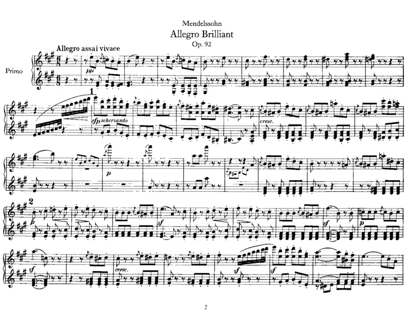 AllegroBrilliant,Op92(4Hands)_一万首著名钢琴曲谱哈农贝多芬合集视频教学电子版高清无水印可打印_02现代钢琴谱合集_马克西姆钢琴谱全集_门德尔松钢琴谱全集_四手连弹