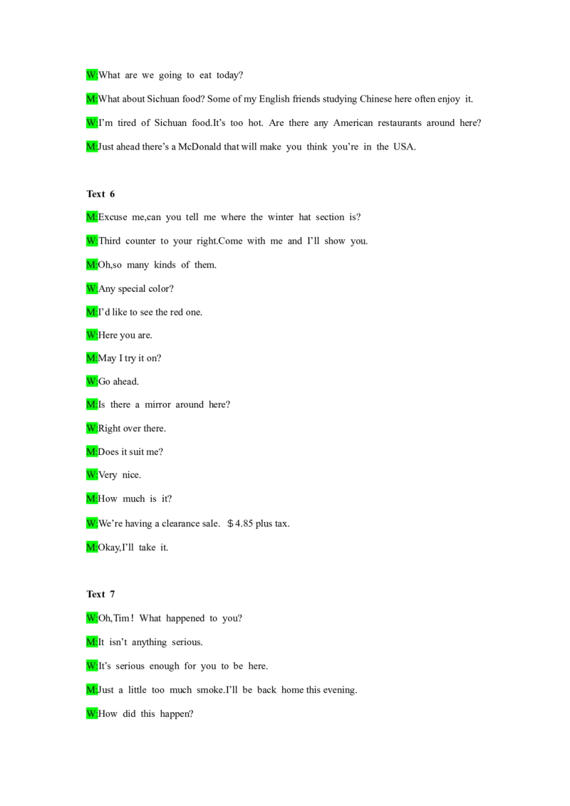 备考2024新高考英语听力(答案+文本)14_2024年5月_01按日期_1号_2024高考英语听力专题（80套模拟训练+历年真题）(附音频）_高考英语听力高分80套模拟训练