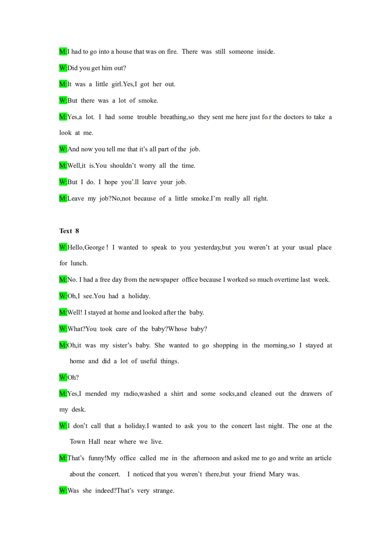 备考2024新高考英语听力(答案+文本)14_2024年5月_01按日期_1号_2024高考英语听力专题（80套模拟训练+历年真题）(附音频）_高考英语听力高分80套模拟训练