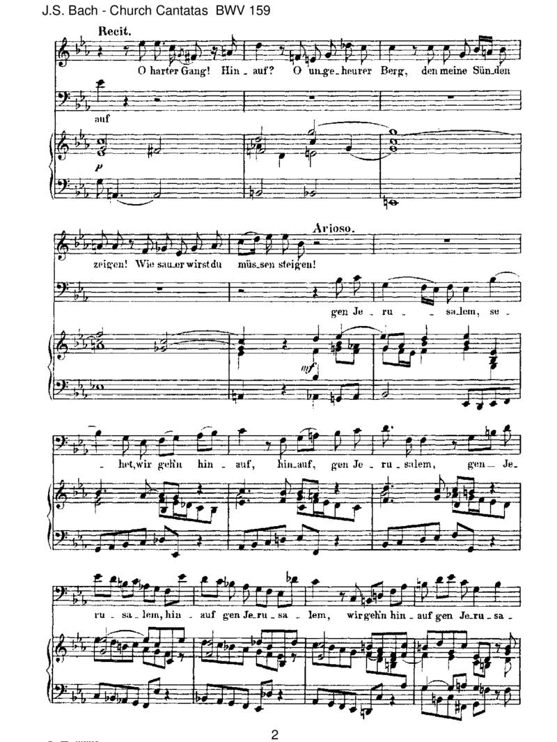 BWV159Sehet,wirgehnhinaufgenJerusalem_一万首著名钢琴曲谱哈农贝多芬合集视频教学电子版高清无水印可打印_1古典钢琴知名音乐家谱_巴赫钢琴谱全集_J.S巴赫作品全集
