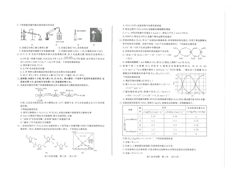 山东卷山东省济南市2024年(届)高三高考5月适应性训练(济南三模)(5.14-5.16)化学试卷(A3版)_2024年5月_01按日期_21号_2024届山东省济南市高考针对性训练(5月)三模