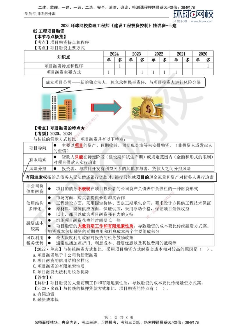 48.投资：第三章第二节工程项目融资_监理工程师_2025监理工程师_2025年监理工程师SVIP_2025年监理土建控制SVIP_02-基础精讲✿高端面授✿深度强化