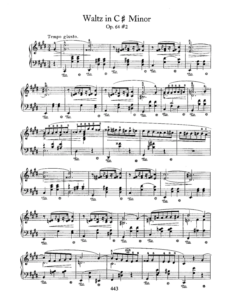 3Waltzes,Op64_一万首著名钢琴曲谱哈农贝多芬合集视频教学电子版高清无水印可打印_1古典钢琴知名音乐家谱_肖邦钢琴谱全集_圆舞曲