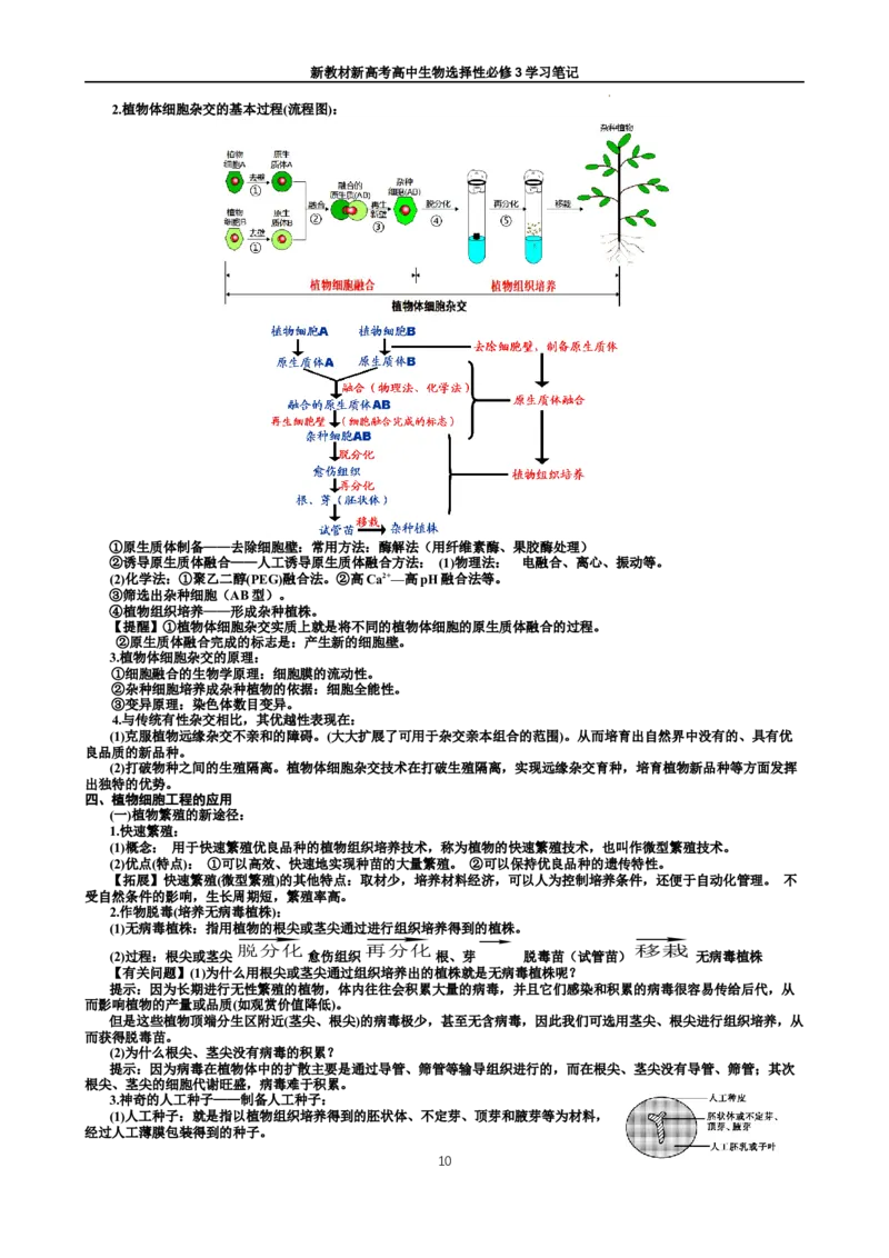 选择性必修3知识总结高二下学期生物人教版选择性必修3_E015高中全科试卷_生物试题_选修3_5.知识汇总