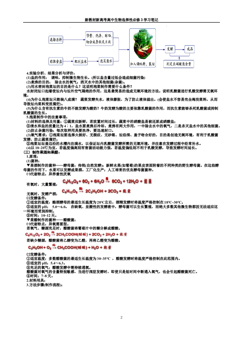 选择性必修3知识总结高二下学期生物人教版选择性必修3_E015高中全科试卷_生物试题_选修3_5.知识汇总