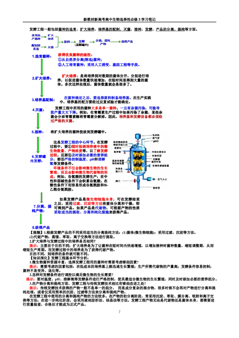 选择性必修3知识总结高二下学期生物人教版选择性必修3_E015高中全科试卷_生物试题_选修3_5.知识汇总