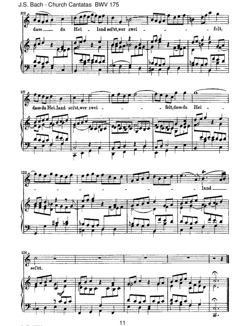BWV175ErrufetseinenSchafenmitNamen_一万首著名钢琴曲谱哈农贝多芬合集视频教学电子版高清无水印可打印_1古典钢琴知名音乐家谱_巴赫钢琴谱全集_J.S巴赫作品全集