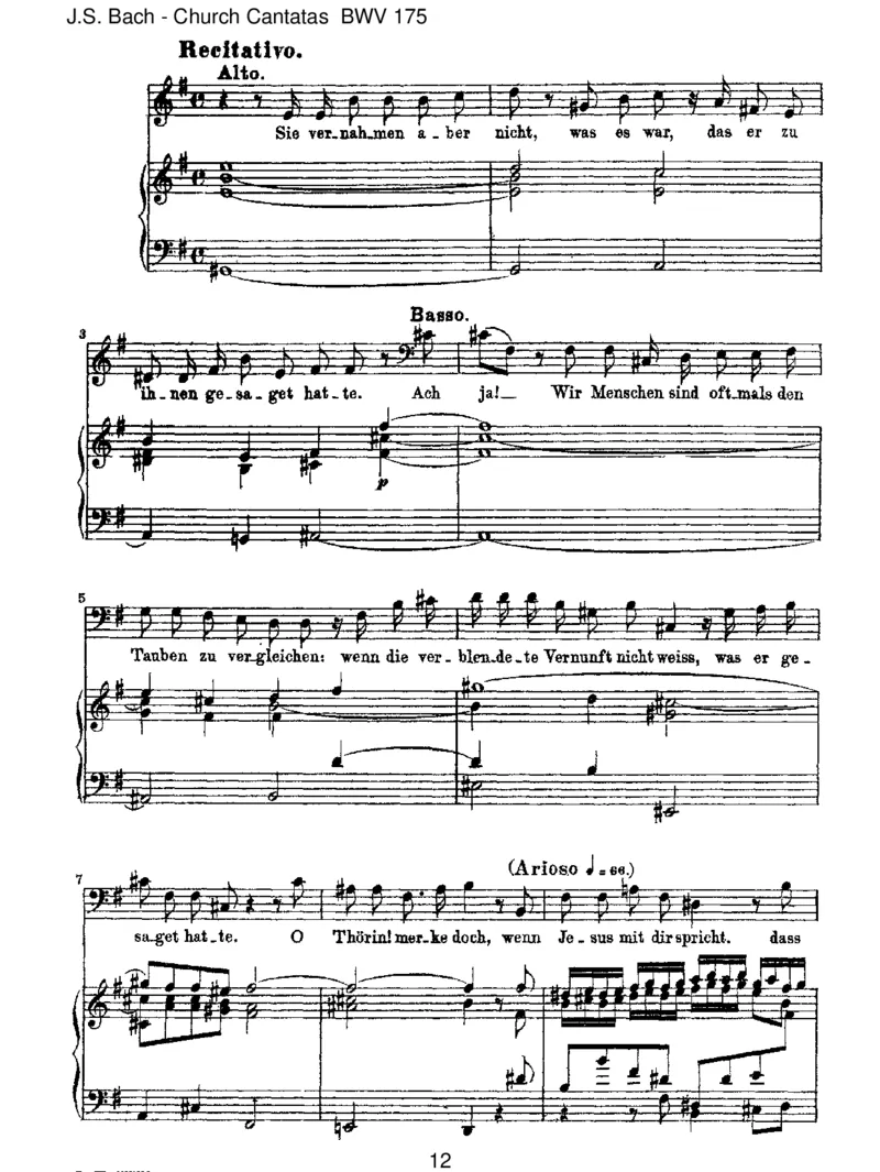 BWV175ErrufetseinenSchafenmitNamen_一万首著名钢琴曲谱哈农贝多芬合集视频教学电子版高清无水印可打印_1古典钢琴知名音乐家谱_巴赫钢琴谱全集_J.S巴赫作品全集