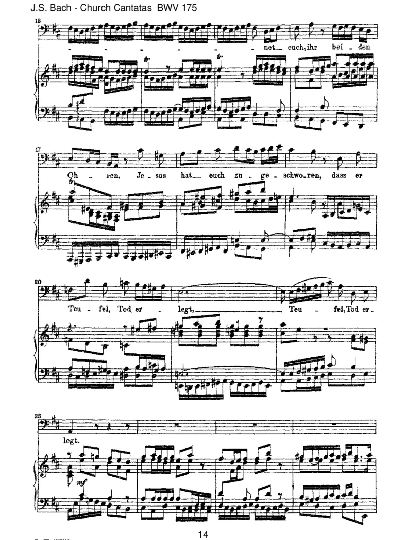BWV175ErrufetseinenSchafenmitNamen_一万首著名钢琴曲谱哈农贝多芬合集视频教学电子版高清无水印可打印_1古典钢琴知名音乐家谱_巴赫钢琴谱全集_J.S巴赫作品全集