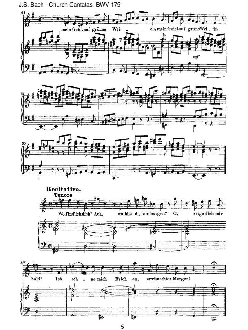 BWV175ErrufetseinenSchafenmitNamen_一万首著名钢琴曲谱哈农贝多芬合集视频教学电子版高清无水印可打印_1古典钢琴知名音乐家谱_巴赫钢琴谱全集_J.S巴赫作品全集
