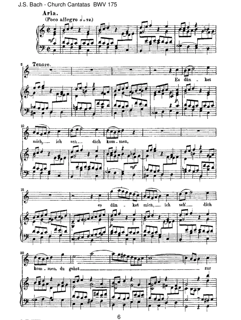 BWV175ErrufetseinenSchafenmitNamen_一万首著名钢琴曲谱哈农贝多芬合集视频教学电子版高清无水印可打印_1古典钢琴知名音乐家谱_巴赫钢琴谱全集_J.S巴赫作品全集