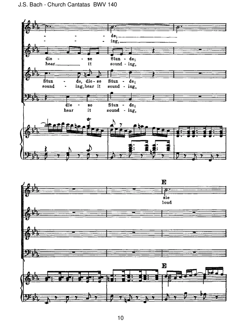 BWV140Wachetauf,ruftunsdieStimme_一万首著名钢琴曲谱哈农贝多芬合集视频教学电子版高清无水印可打印_1古典钢琴知名音乐家谱_巴赫钢琴谱全集_J.S巴赫作品全集