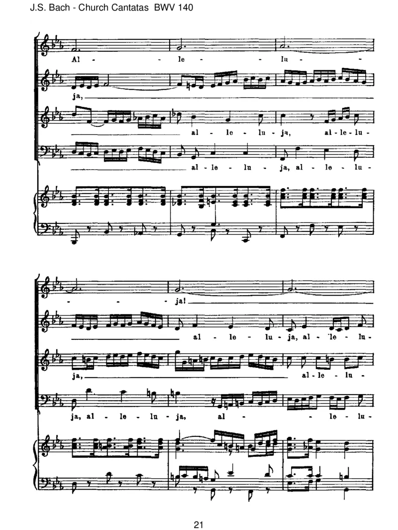BWV140Wachetauf,ruftunsdieStimme_一万首著名钢琴曲谱哈农贝多芬合集视频教学电子版高清无水印可打印_1古典钢琴知名音乐家谱_巴赫钢琴谱全集_J.S巴赫作品全集