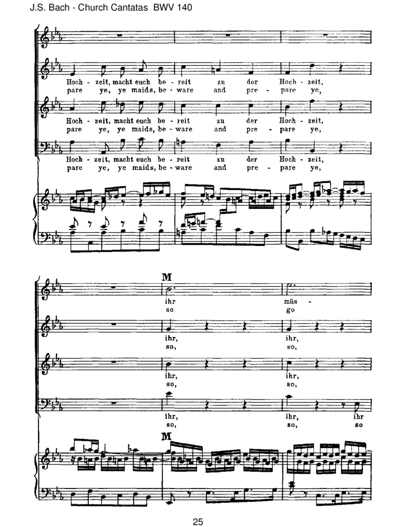BWV140Wachetauf,ruftunsdieStimme_一万首著名钢琴曲谱哈农贝多芬合集视频教学电子版高清无水印可打印_1古典钢琴知名音乐家谱_巴赫钢琴谱全集_J.S巴赫作品全集