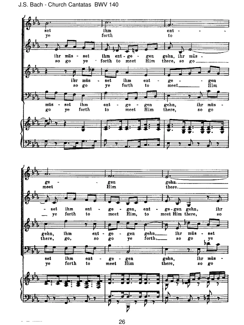 BWV140Wachetauf,ruftunsdieStimme_一万首著名钢琴曲谱哈农贝多芬合集视频教学电子版高清无水印可打印_1古典钢琴知名音乐家谱_巴赫钢琴谱全集_J.S巴赫作品全集