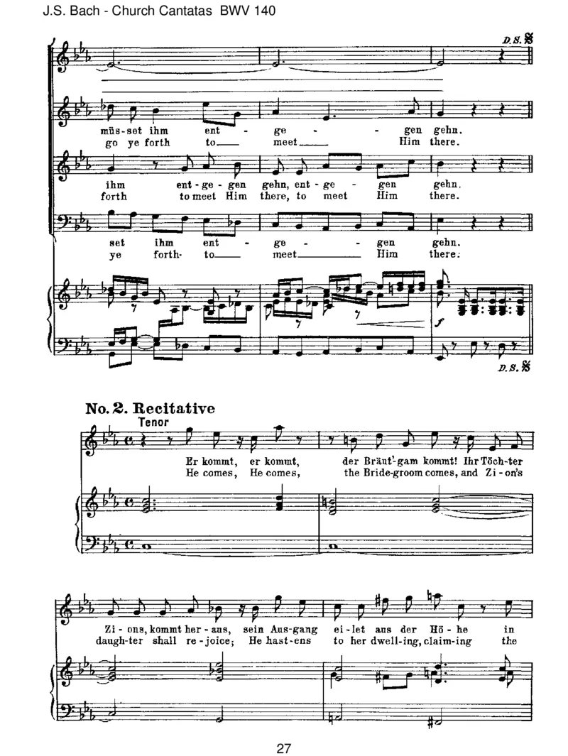 BWV140Wachetauf,ruftunsdieStimme_一万首著名钢琴曲谱哈农贝多芬合集视频教学电子版高清无水印可打印_1古典钢琴知名音乐家谱_巴赫钢琴谱全集_J.S巴赫作品全集