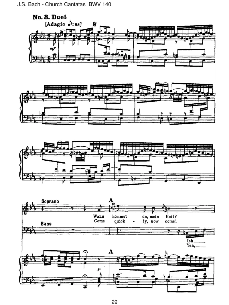 BWV140Wachetauf,ruftunsdieStimme_一万首著名钢琴曲谱哈农贝多芬合集视频教学电子版高清无水印可打印_1古典钢琴知名音乐家谱_巴赫钢琴谱全集_J.S巴赫作品全集