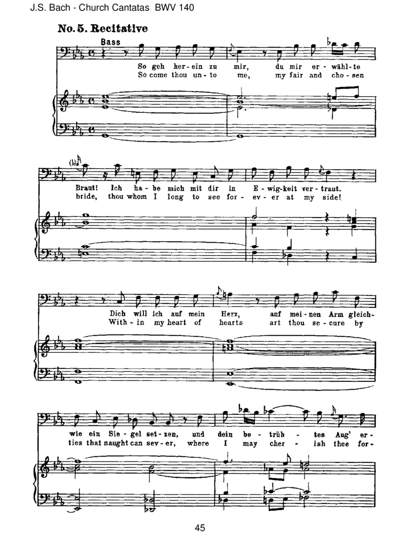 BWV140Wachetauf,ruftunsdieStimme_一万首著名钢琴曲谱哈农贝多芬合集视频教学电子版高清无水印可打印_1古典钢琴知名音乐家谱_巴赫钢琴谱全集_J.S巴赫作品全集