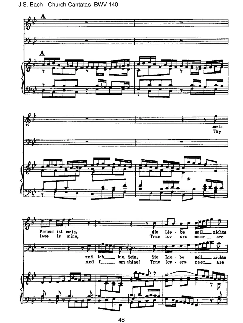 BWV140Wachetauf,ruftunsdieStimme_一万首著名钢琴曲谱哈农贝多芬合集视频教学电子版高清无水印可打印_1古典钢琴知名音乐家谱_巴赫钢琴谱全集_J.S巴赫作品全集