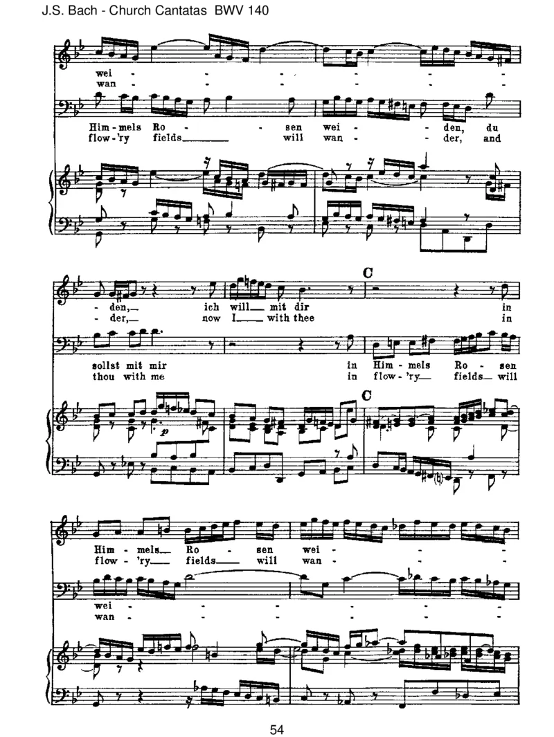 BWV140Wachetauf,ruftunsdieStimme_一万首著名钢琴曲谱哈农贝多芬合集视频教学电子版高清无水印可打印_1古典钢琴知名音乐家谱_巴赫钢琴谱全集_J.S巴赫作品全集