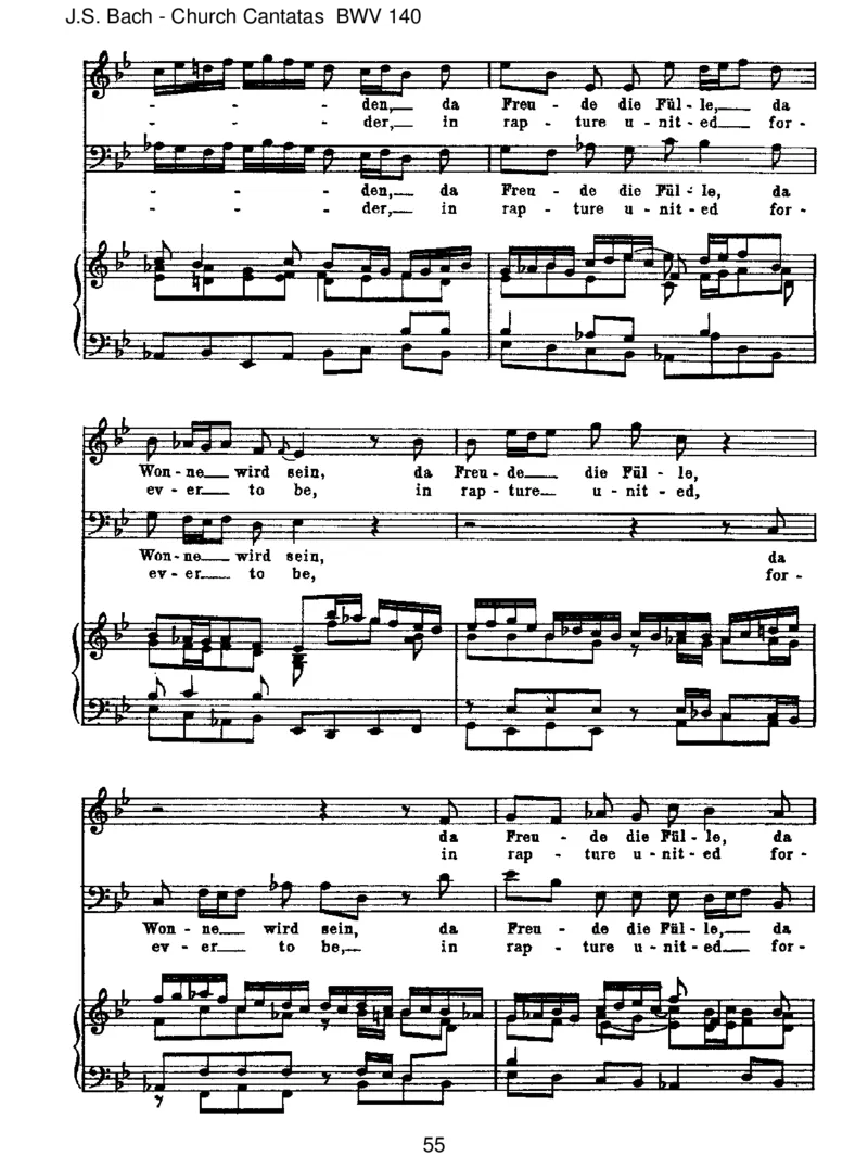 BWV140Wachetauf,ruftunsdieStimme_一万首著名钢琴曲谱哈农贝多芬合集视频教学电子版高清无水印可打印_1古典钢琴知名音乐家谱_巴赫钢琴谱全集_J.S巴赫作品全集