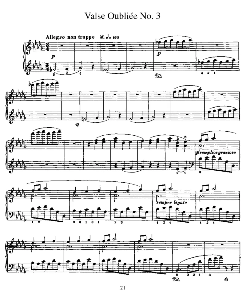 3ValsesOubliees_一万首著名钢琴曲谱哈农贝多芬合集视频教学电子版高清无水印可打印_1古典钢琴知名音乐家谱_李斯特钢琴谱全集_其他作品