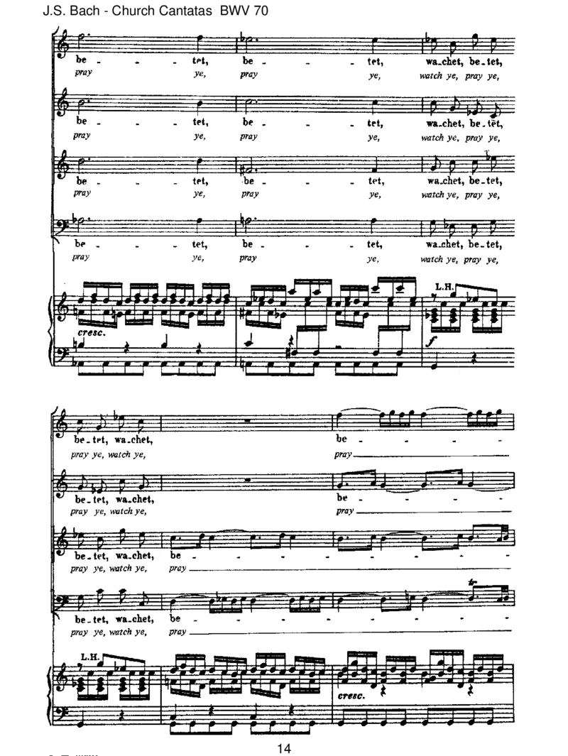 BWV70Wachet!betet!betet!wachet!_一万首著名钢琴曲谱哈农贝多芬合集视频教学电子版高清无水印可打印_1古典钢琴知名音乐家谱_巴赫钢琴谱全集_J.S巴赫作品全集_JohannSebastianBach(1685-1750)巴赫