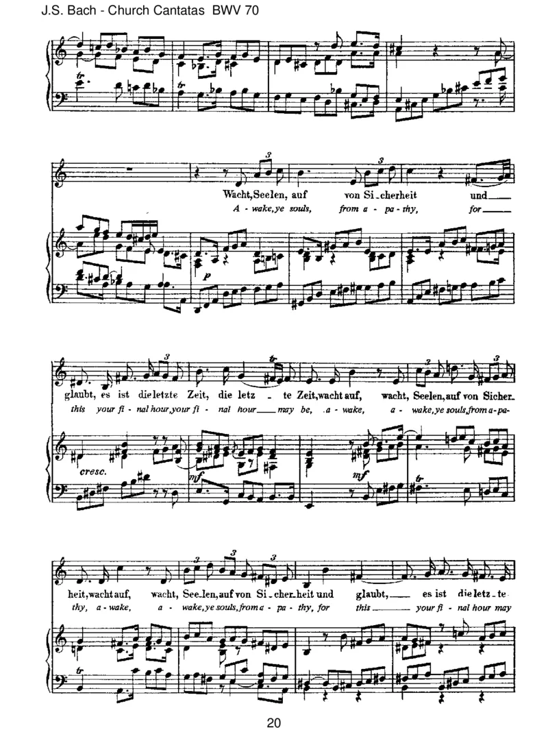 BWV70Wachet!betet!betet!wachet!_一万首著名钢琴曲谱哈农贝多芬合集视频教学电子版高清无水印可打印_1古典钢琴知名音乐家谱_巴赫钢琴谱全集_J.S巴赫作品全集_JohannSebastianBach(1685-1750)巴赫